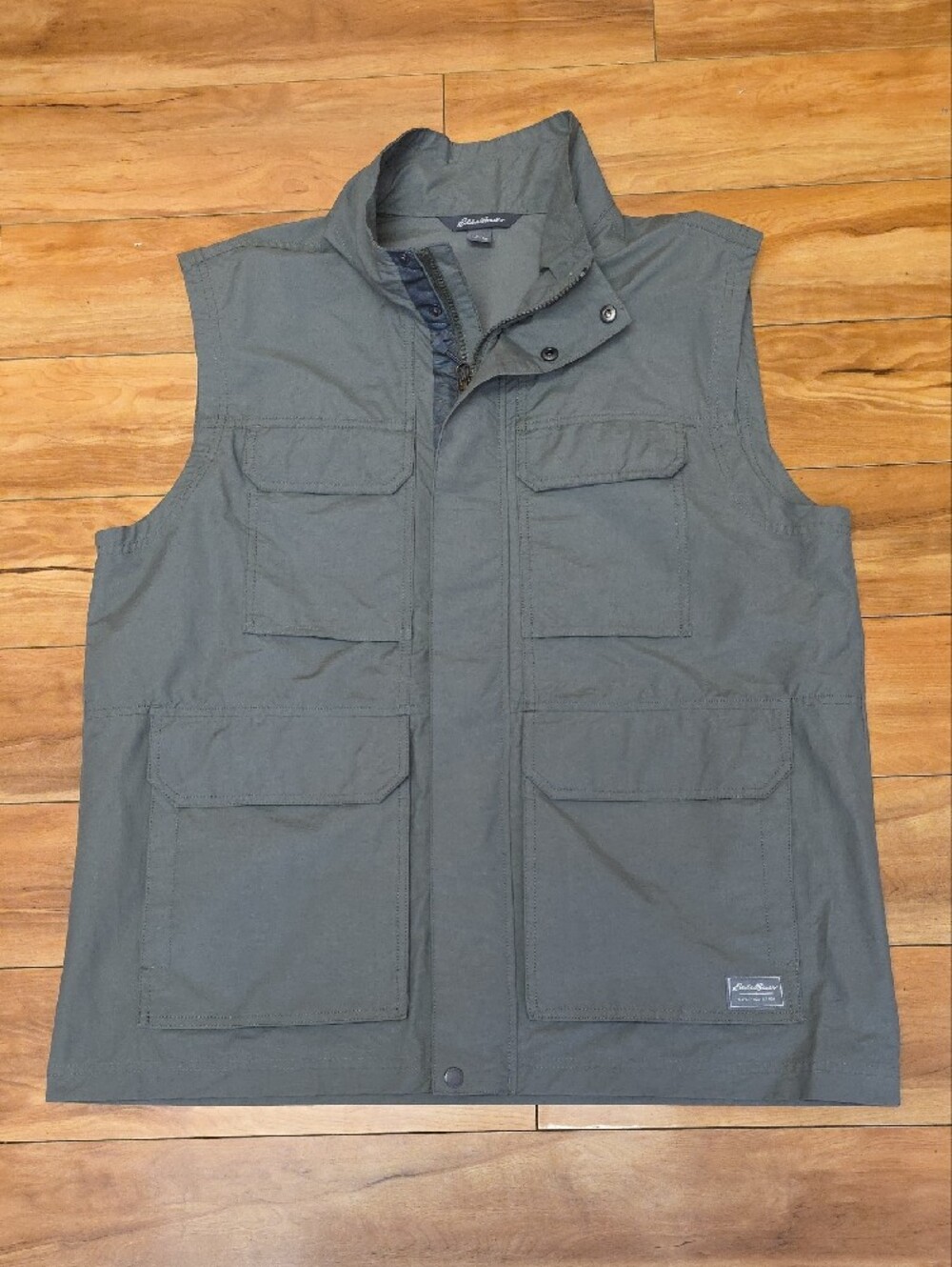 Eddie Bauer Trekker Adventurer Utility Outdoor Lightweight Vest Green Size L